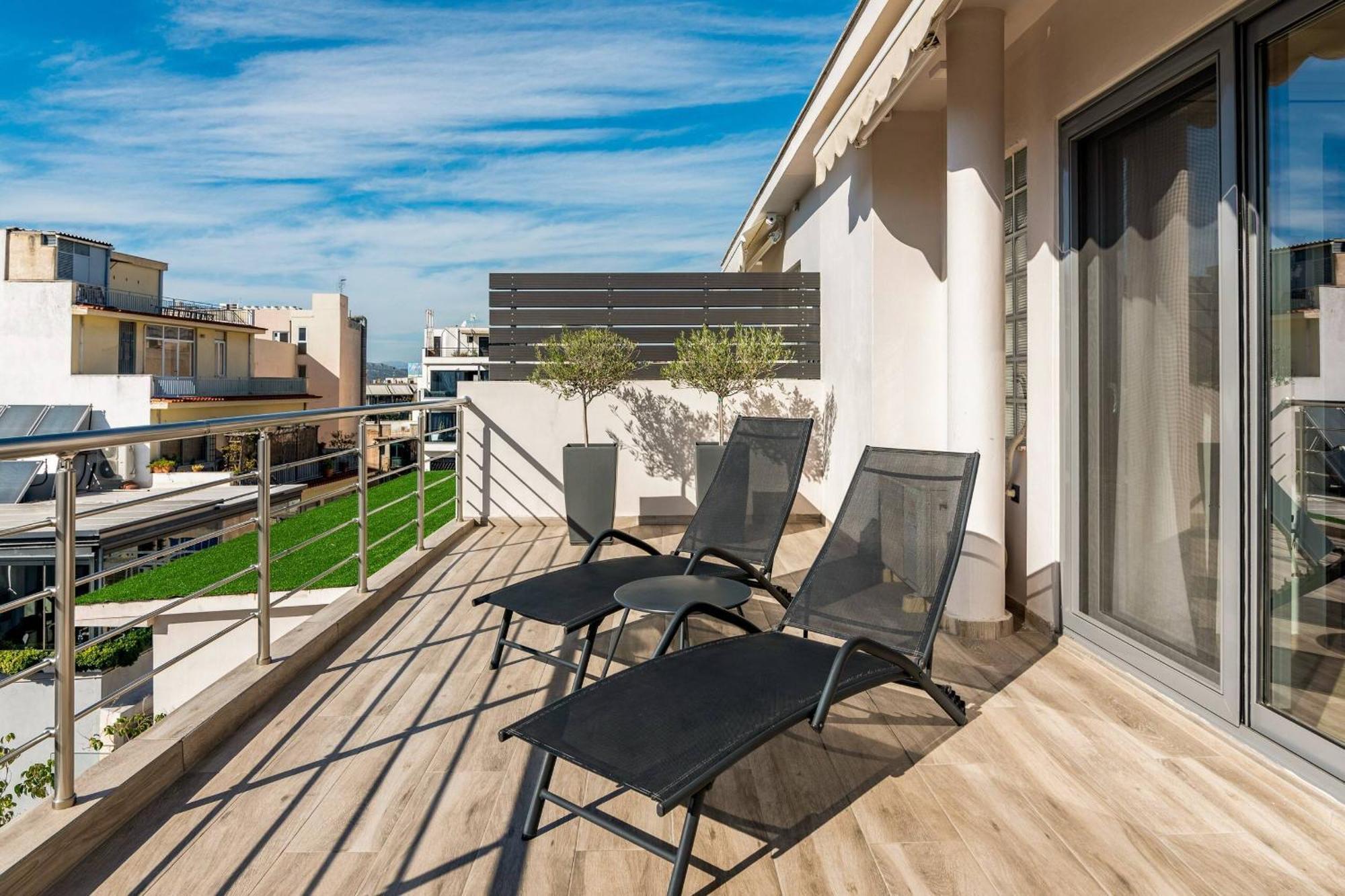 Dreamy Athens Penthouse With Acropolis View Apartment Luaran gambar
