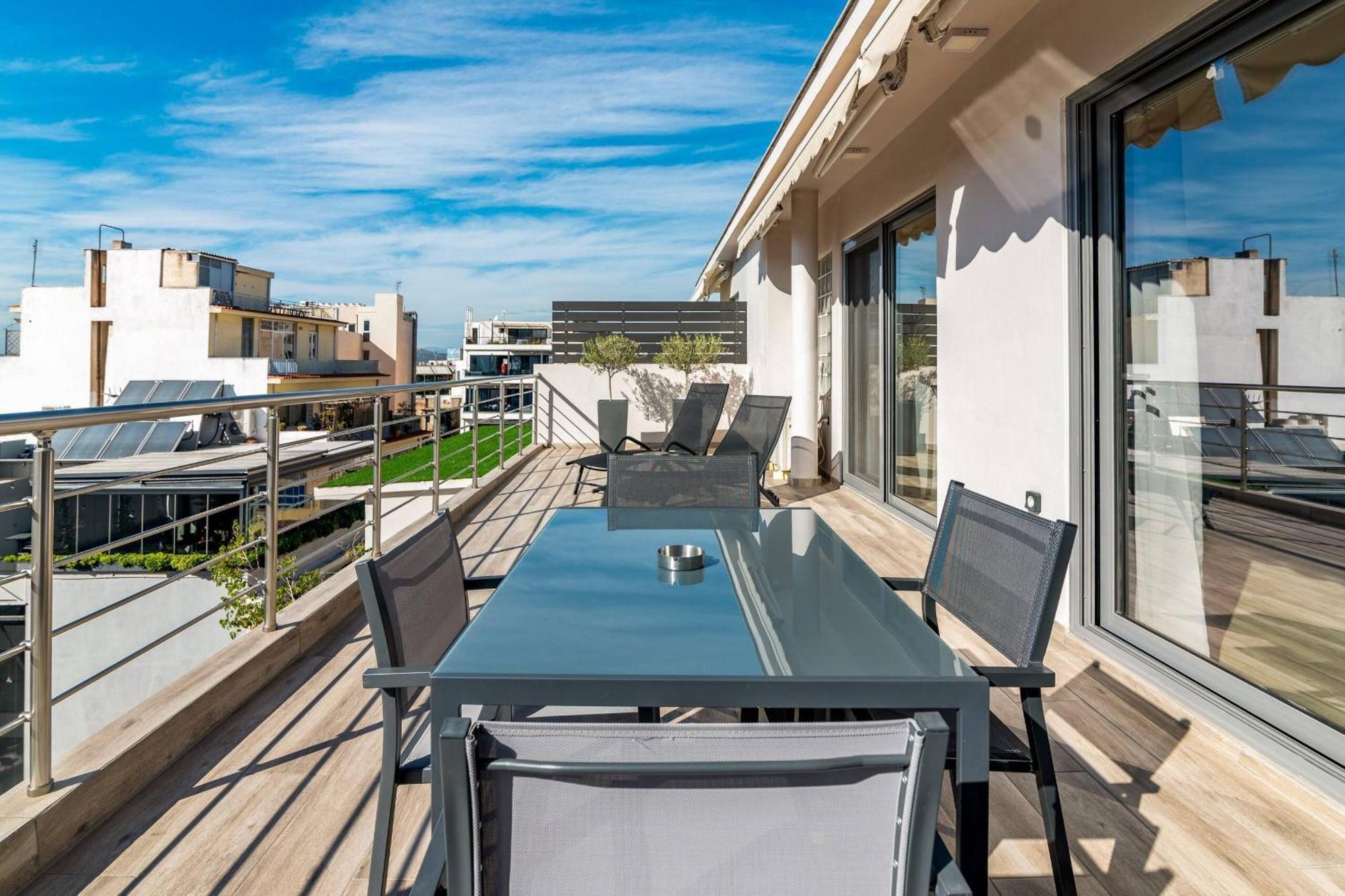 Dreamy Athens Penthouse With Acropolis View Apartment Luaran gambar